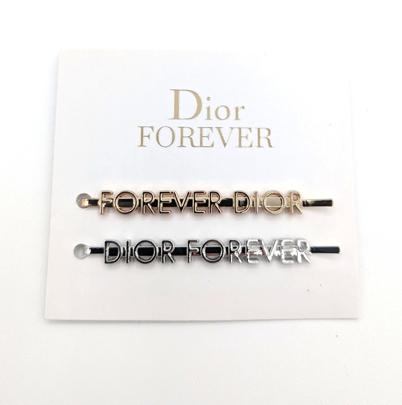 Authentic Dior “Forever Dior” Hair Clips Set | Gold & Silver | NIB|Coquette|Y2K - Picture 1 of 7